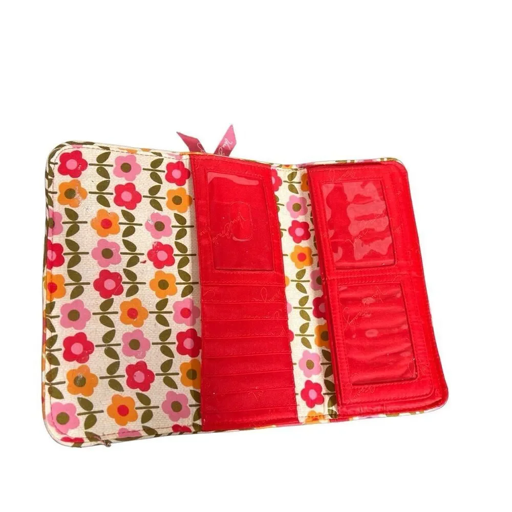 Vera Bradley Folkloric Floral Trifold Wallet